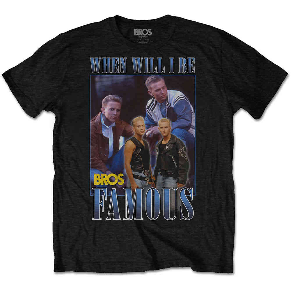 Bros - Famous Homage Heren Tshirt - Zwart